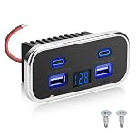 Linkstyle – Linkstyle USB Steckdose 12V, 62 W Dual USB-A & Dual Type-C P