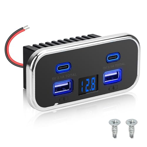 Linkstyle – Linkstyle USB Auto-Steckdose 62 W Dual USB-A & Dual Type-C P