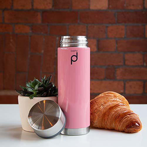 Pioneer Flasks Termo de cápsula aislada al vacío a Prueba de Fugas, Acero Inoxidable, Rosa, 21 x 7 x 7 cm - Imagen 4