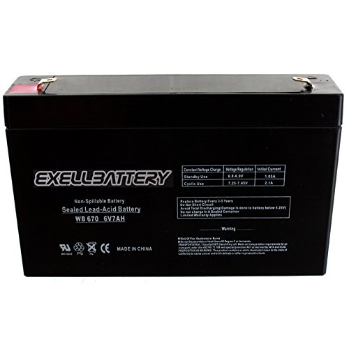 Enduring 3FM7, 3-FM-7 6V 7Ah Exell Battery