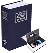 Book Safe With Combination Lock, ALLOMN Dictionary Hidden Safe with 3 Digit Combination Lock, Por...