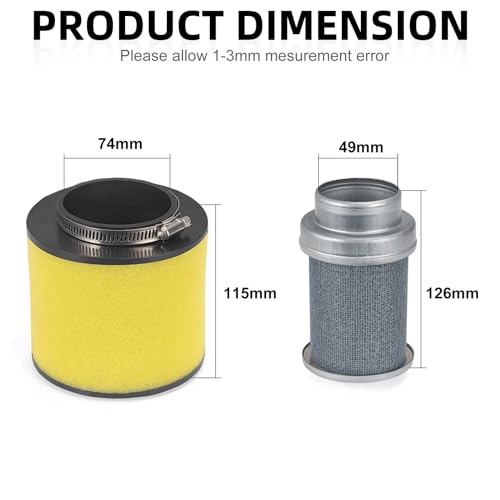 Image of Air Filter & Air Cleaner Body for Honda Foreman 400 450 TRX400FW TRX450 S /ES /FE /FM 1995-2004 17211-HM7-000