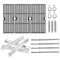 Criditpid Grill Replacement Parts for Charbroil Performance 4 Burner 463342119, 463347017, 463335517, 463377319, 463376017, 463332718, 18" Grill Grates, Heat Plate, Burners for Char-broil Grill Parts.