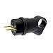 Produktbild Gummi-Schuko-Stecker, Schukostecker 220V, IP44 schwarz
