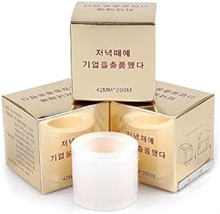Fenshine 4 Rolls Preservative Film For Professional Eyebrow Lips Permanent Make Up Supplies Wrap Cover Tape (4 Rolls)