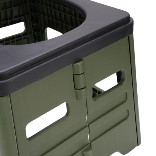 Pot pliable camping PP vert avec couvercle étanche pour voyage - 8