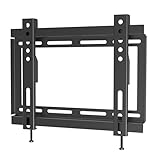 SLx TV Wall Bracket Fixed Slim for 23 to 43 Inch, Ultra Low Profile 25mm, Max VESA 200 x 200, 30kg Heavy Duty Flat Screen Wall Mount for LED LCD TVs with Built In Spirit Level & Wall Fixing Kit