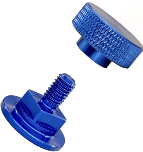 Image of Welding Hood Fasteners Pipeliner- Headgear Replacement Parts Helmet Accessories- Aluminum Longer Screws(Knurled-Bule)