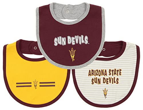 Outerstuff NCAA Newborn Arizona Wildcats Fair Catch 3 Piece Bib Set, 0-3 Months