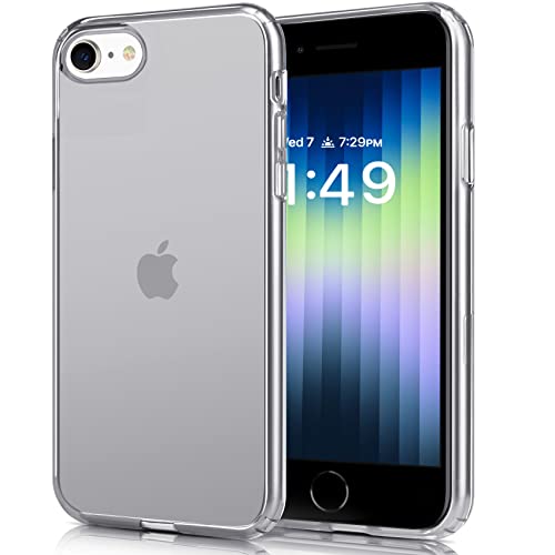 Jjgoo Compatible With Iphone Se Case 2022/2020, For Iphone 7 8 Case Clear Soft Transparent Shockproof Protective Slim Thin Bumper Phone Cover For Iphone Se 3 / Se 2, 4.7Inch, Black #TOP6