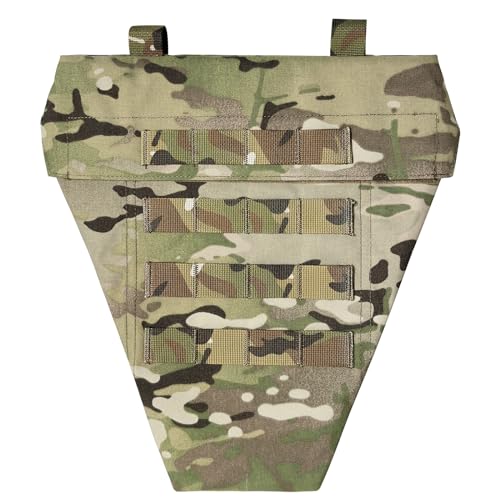 ULIONTAC Panneau de protection tactique à l'entrejambe – Plateforme abdominale en nylon 500D avec rembourrage en mousse (MC)