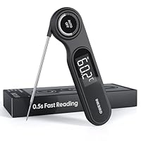 Termometro Istantaneo per Carne,Impermeabile IP65,Lettura Ultra-Rapida in 0.5 Secondi,Rilevazione Super Precisa,INKBIRD Termometro Alimentare Compatto per Cucina,BBQ,Pasticceria,Frittura,Produzione