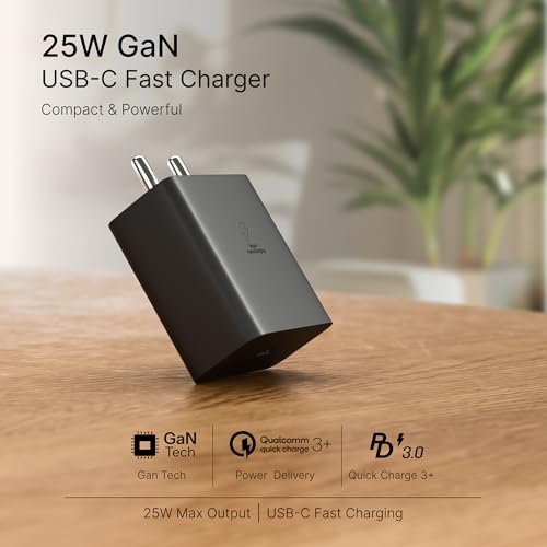 Image of Pantom 25W Charger Adapter USB Type C Compatible for Samsung Z Fold 6 /5 /4, Z Flip6 /5 /4, S25 /S24 /S24+ /S24 Ultra, S23 /S23+ /S23 Ultra /S23 FE with PD 3.0 Fast Charging By AIL-KIN