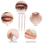 12 Pcs Eyebrow Razors, Face Razors Multipurpose, Exfoliating Dermaplaning Tools, Eyebrow Trimmers Shaver with Protective Cover, Facial Hair Removal for Women Men Body Use (Light Pink) - Image 2