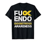 Fuck Endo Endometriosis Awareness Month Endo Support Ribbon T-Shirt