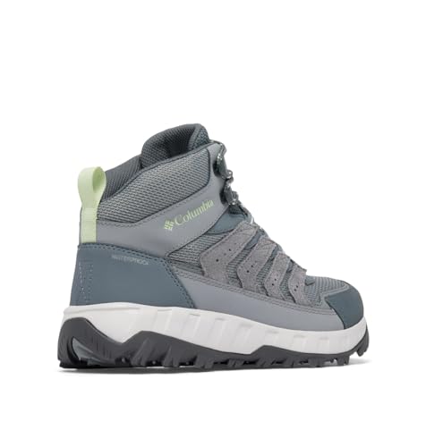 Columbia Womens Strata Trail Mid Waterproof, Titanium Grey Steel/Sage Leaf, 8.5 Wide by Columbia - Image 9