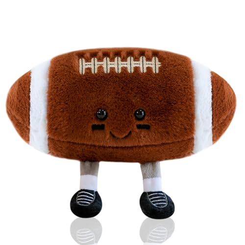 XNAUVOI 16 cm Plüsch Rugby, American Football Plüsch, Super Bowl American Football Spielzeug Weiches Plüsch Rugby Kissen Sport Plüsch Spielzeug Geschenk für Fans Kinder