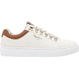 Pepe Jeans Damen Adams Snake Sneaker, 800WHITE, 40 EU