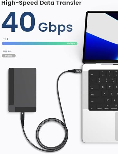 Câble Thunderbolt 4 pour résoudre les lenteurs de charge MacBook