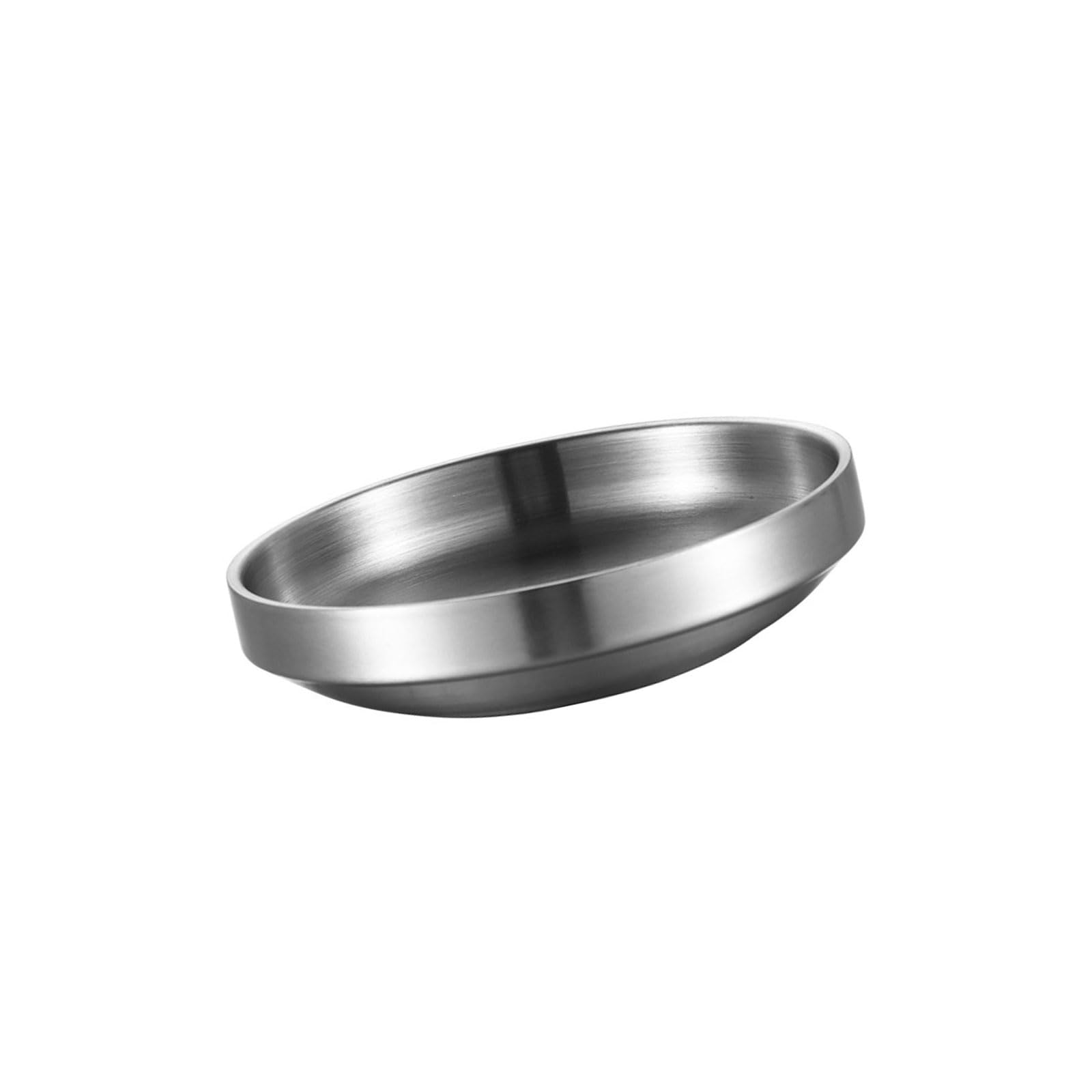 Qisuw Stainless Steel Small Serving for Garnishes Relishes and Appetizers Korean Kimchi for Home Cooks Sauce Dipping Plate