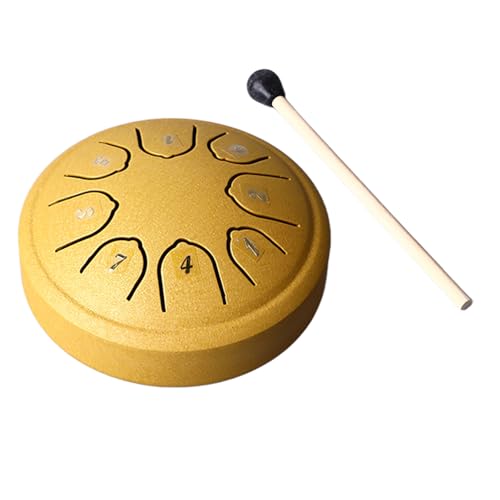 Instrumento Steel Tongue Drum 4.5 Pulgadas 8 Tonos C Carbono miniatura 4