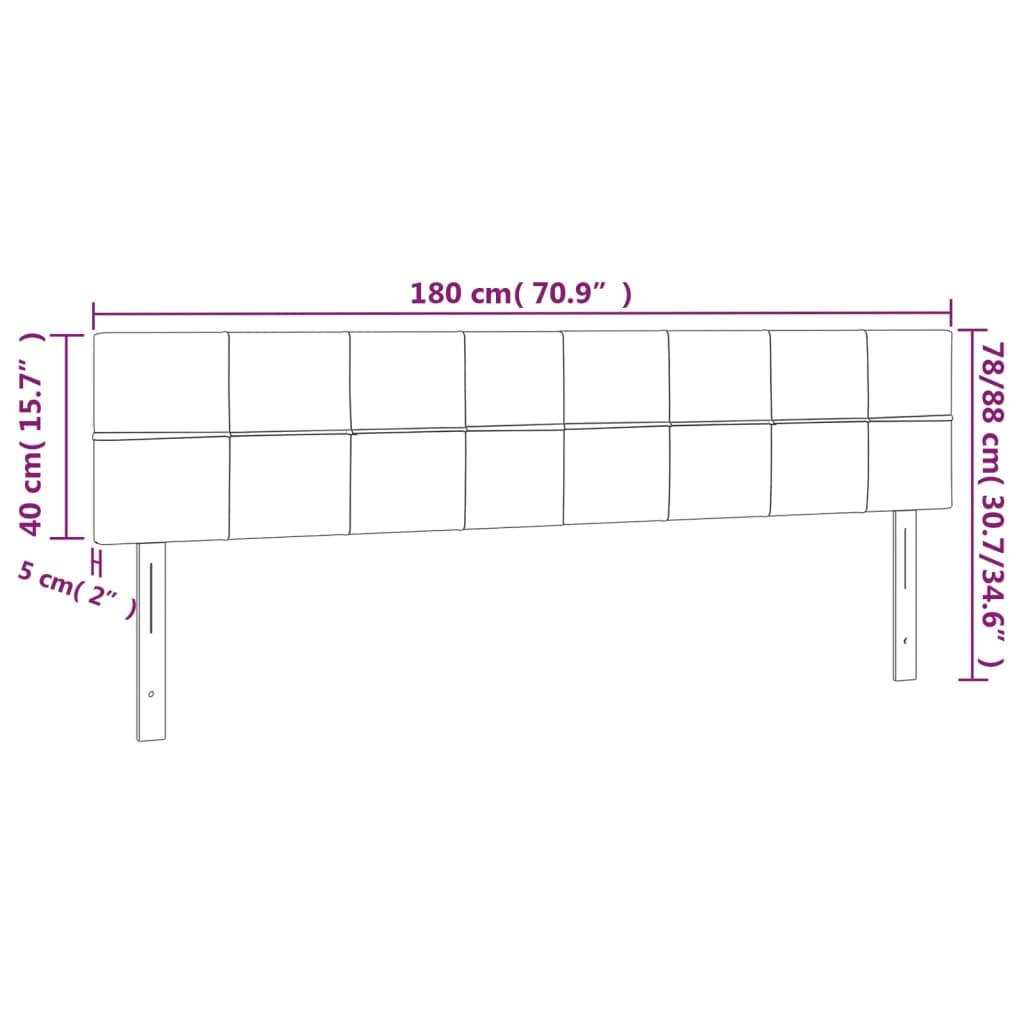 Cabecero de cama LED de terciopelo, 180 x 5 x 78/88 cm, altura regulable, color verde oscuro con luces de colores, moderno cabecero tapizado para jóvenes y adultos
