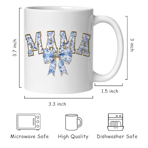 Taza Cerámica Azul BEHIFL 11 Onzas miniatura 6