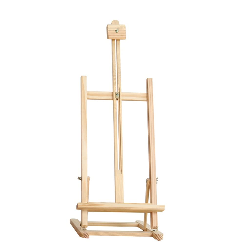 MYUYEE Small Table Top Easel Sketching Stand Display Stand Pine Oil Painting Stand Multi-Coloured (Argento As Show)