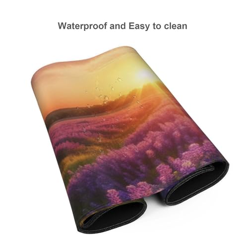 Tapis de souris de jeu étendu imperméable et antidérapant 90x40 cm - 5