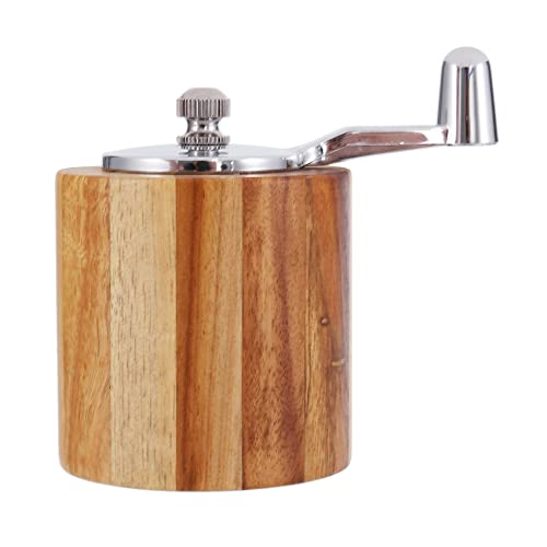 reamhome Molinillo de pimienta, molinillo de pimienta de madera con mango clásico y rotor de cerámica ajustable