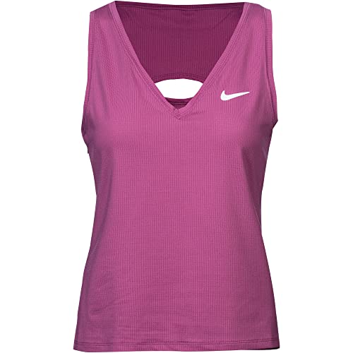 Nike Nkct DF Vctry Tank Camiseta, Cosmic Fucsia/Blanco, Extra-Large para Mujer