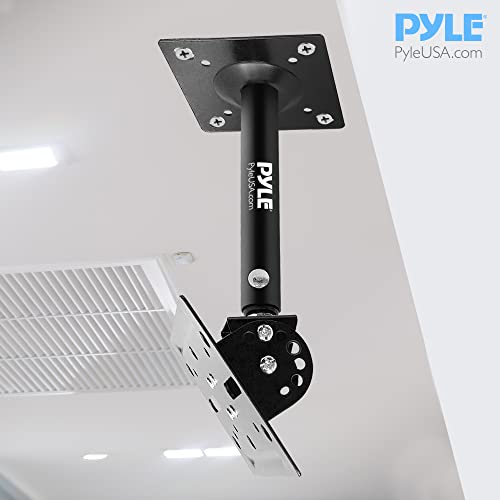 Speaker Wall Ceiling Mount Stand Black Speaker Mounting Bracket w/ Adjustable Swivel Tilt