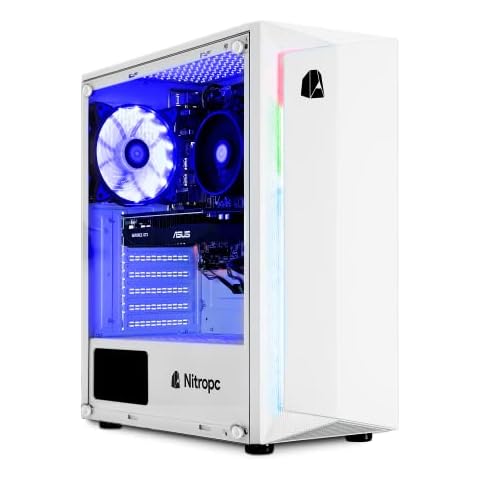 NitroPC - PC Gaming Avanzado Nitro (Intel Core i5 12400 6/12 4.4GHz, RTX 3050 8GB, RAM 16GB, M.2 512GB + HDD 1TB, Windows 11 Home, WiFi) Ordenador sobremesa Cover