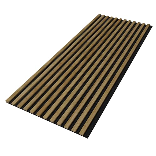 Stegu PROLINE listones acústicos Roble – 120x60 cm – madera certificada FSC® – paneles absorbentes de sonido para paredes – acústica premium y estilo