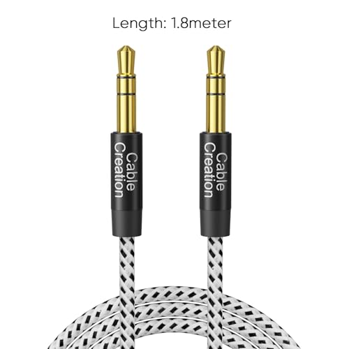 Cable auxiliar Jack 3.5mm macho a macho 0.9+1.8 m miniatura 3