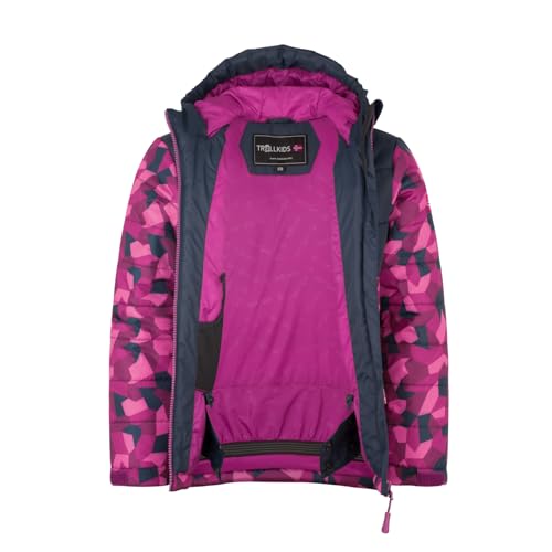 Trollkids Kids Hemsedal Snow Jacket, Fireberry, 98