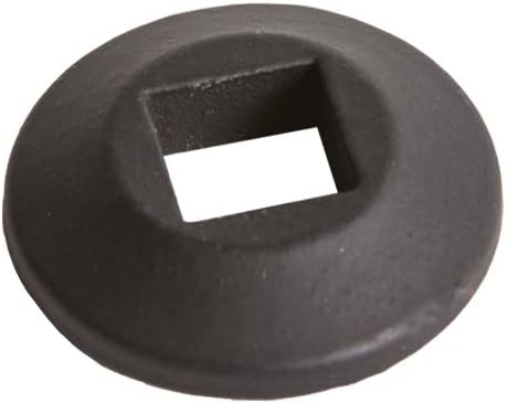 Satin Black 34.3.19 Flat Base Shoes for 3/4 inch Square Mega Iron Balusters for Stair Remodel, Box of 10