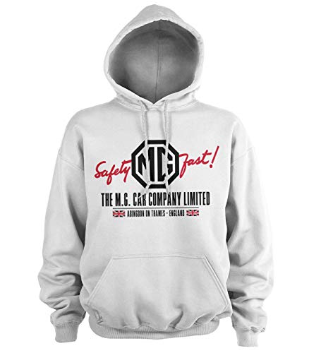 Sweat à capuche Cars England blanc sous licence officielle pour enfant