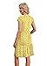 Spring Dresses for Women Summer Dresses for Women 2026 Beach Vacation 2026 Sundresses Floral Boho Dress Cap Sleeve Travel Outfits Hawaiian Graduation Midi Dress Yellow White Beach M