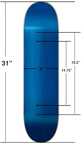 Miniatura 4 de Yocaher Tablas de patineta profesional canadiense con manchas de arce canadiense, tamaño 31 x 7.5 pulgadas, 7.75 pulgadas, 8.0 pulgadas, 8.25