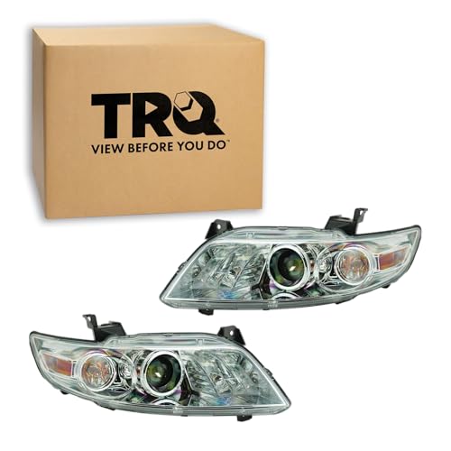 Image of TRQ Headlight Assembly Set IN2502113 IN2503113 Compatible with 2003-2008 INFINITI FX35 FX45