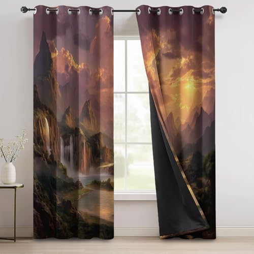 Rideaux décoratifs multicolores pour ambiance salon et chambre