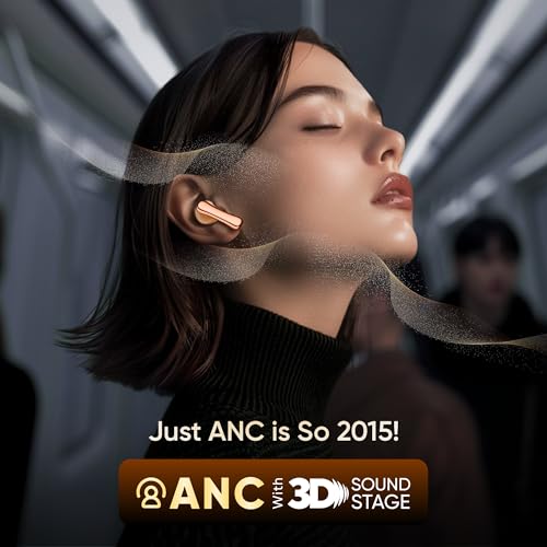 Image of Mivi SuperPods Halo [Flagship Launch], 35dB ANC Active Noise Cancellation in Ear Ear Buds Wireless, Spatial Audio, 60HRS Battery,13mm Drivers, IPX4, v5.4 Bluetooth Earbuds with Mic