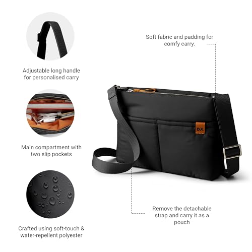 Image of DailyObjects Printed Retreat Sling Crossbody Bag For Girls, Men and Women| Crafted with soft-touch Polyester | One Spacious Main Zippered Compartment and Two Deep Slip Pockets | Detachable Strap