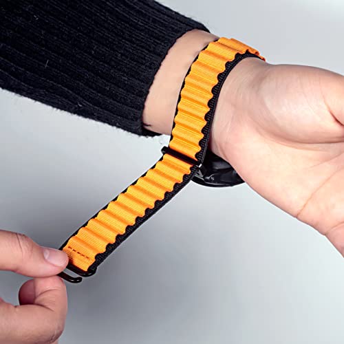 Compatible With Garmin, Rugged Woven Nylon Sport Band with G-hook Watch Band For fēnix/Forerunner/Vivoactive/Approach/MARQ/quatix/D2 Series Tough Replacement Band For Men