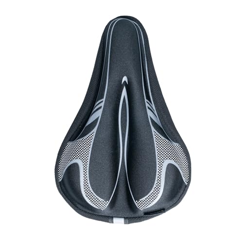 BraceUP Gel-Fahrradsitzbezug für Damen & Herren gepolstertes Fahrradsitzkissen mit extra dickem Silikonschwamm Anti-Rutsch-Design für stationäre Spinning- und Indoor-Fahrräder