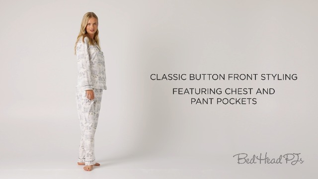 Bed Head PJs Womens Matching Pajamas - Soft Organic Cotton Long