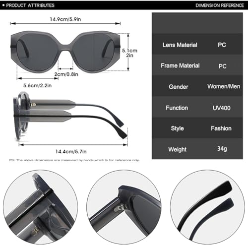 Lunettes de soleil polygonales rétro à verres dégradés haute finition