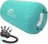 Air Rolle Turnen, Air Roll Aufblasbare Air Barrel Gymnastik Yoga Rolle mit Luftpumpe Tumbling Matten Trainingsmatte Gymnastikmatte Fitnessrolle