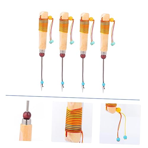 SHOWERORO Professional Tea Needle Set 4pcs Tea Cutting Tools Tea Needle Tea Tool for Pu-erh Tea Crafted for Tea Enthusiasts